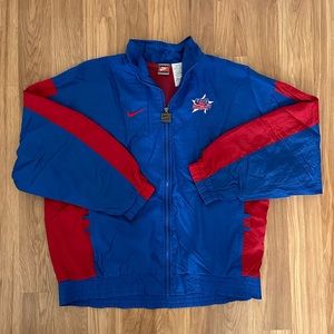 Vintage Nike Team Sports USA Hockey Zip Up Windbreaker Jacket XL